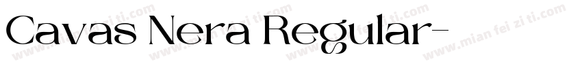 Cavas Nera Regular字体转换